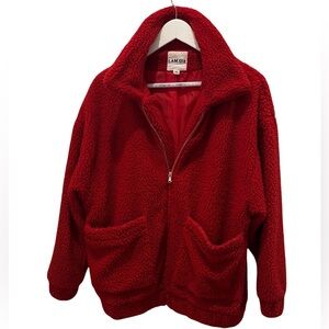 I.AM.GIA Red Sherpa Puffer Jacket
